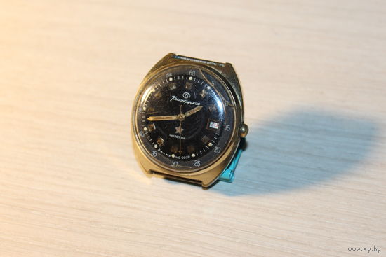 Механические часы "Командирские", времён СССР, клеймо Au, не рабочие.
