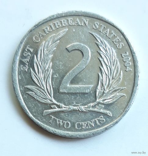 Восточные Карибы. 2 цента 2004 г.