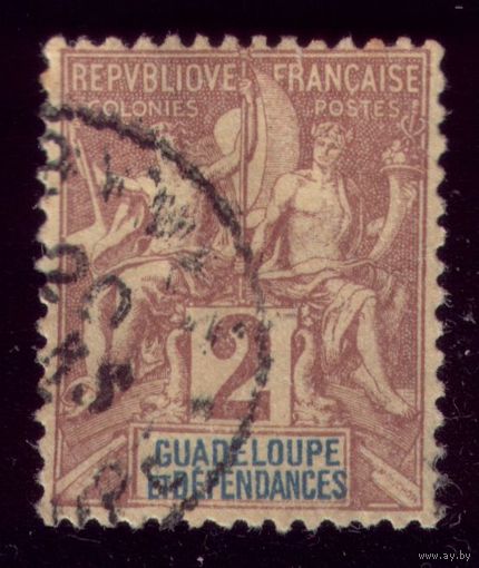 1 марка 1892 год Гваделупа 28
