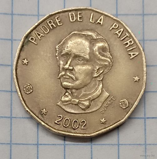 Доминиканская Республика 1 песо 2002г. km80.2