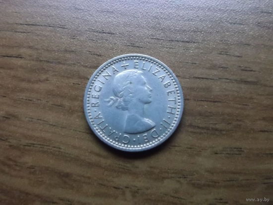 Великобритания six pence 1962