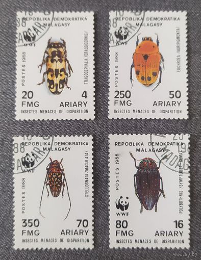 Мадагаскар 1988. Жуки, серия из 4-х марок