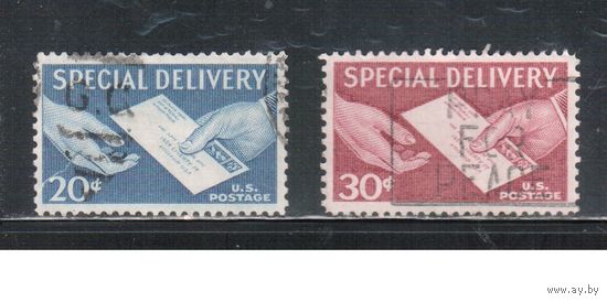 США-1954, (Мих.682-683), гаш.  , Спец. доставка, (полная серия)