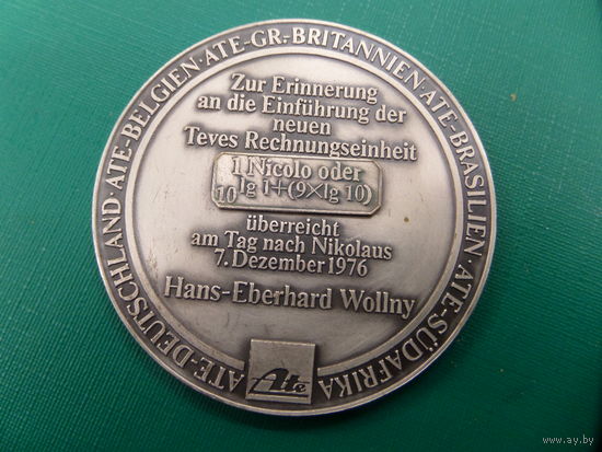 Германия, памятная медаль 1976 год.