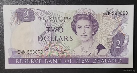 2 доллара 1985-1989 - Новая Зеландия - UNC