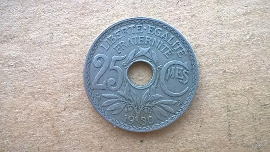 Франция 25 сантимов, 1930г. (D-20)
