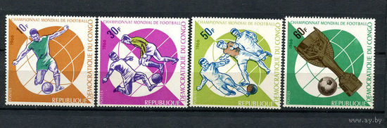 Конго (Заир) - 1966 - Чемпионат мира по футболу 1966 года в Англии - [Mi. 271-274] - полная серия - 4 марки. MNH.