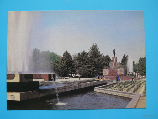 Поляков В.(фото), Ашхабад. Сквер имени В. И. Ленина (памятник), 1989, чистая.