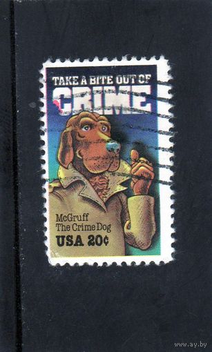 США. Ми-1712.мультипликация.McGruff, криминальная собака.1984.