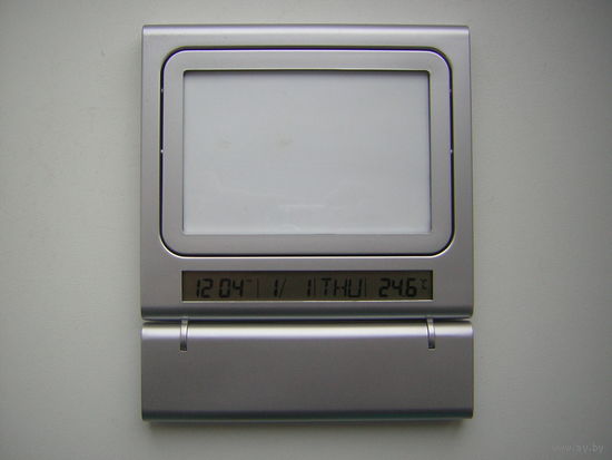 Рамка для фото с часами и термометром