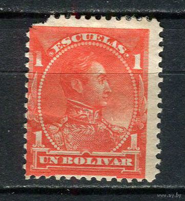 Венесуэла - 1882/1888 - Симон Боливар 1В. Stempelmarken - [Mi.39st] - 1 марка. MH.  (Лот 6EG)-T2P6