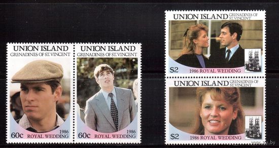 Гренадины-Сент Винсент (Юнион Исленд)-1986,(Мих.171-174)  ** , Личности, Королевская семья, Принц (полная серия)(2)