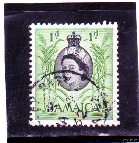 Ямайка. Ми-162.Пальмовые деревья. Серия: Королева Елизавета II и местные сцены (1956-58).