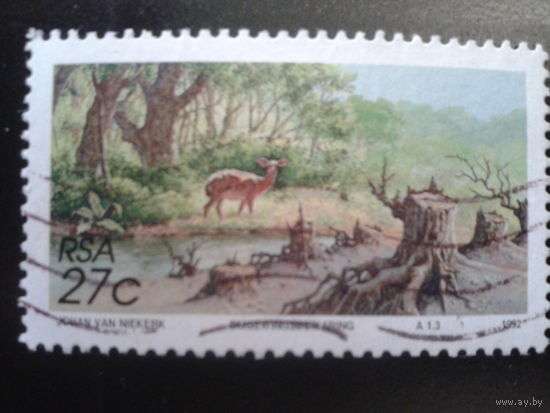 ЮАР 1992 лес, антилопа