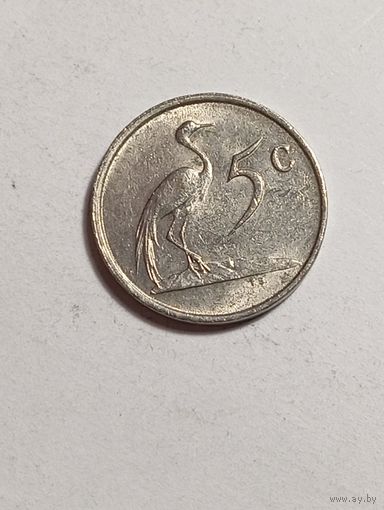 ЮАР 5 центов 1988 года .