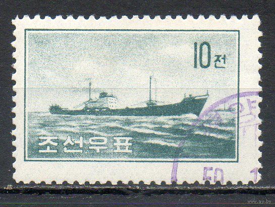 Транспорт Корабль КНДР 1959 год 1 марка