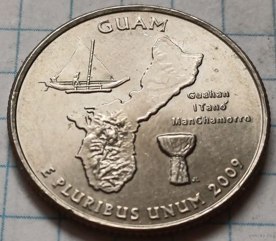 США 1/4 доллара, 2009 Квотер Гуам      P      ( 1-4-2 )