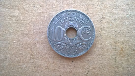Франция 10 сантимов, 1931г. (D-20)