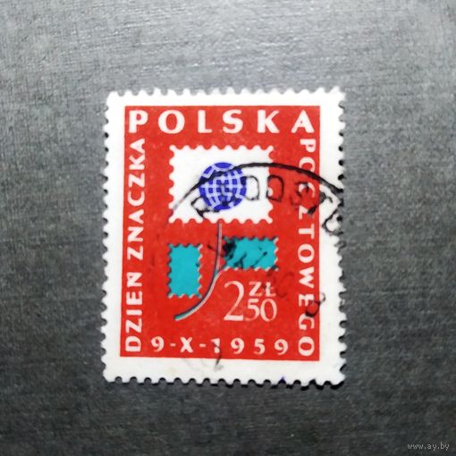Марка Польша 1959 год День марки