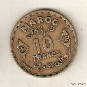 Марокко 10 франк 1952