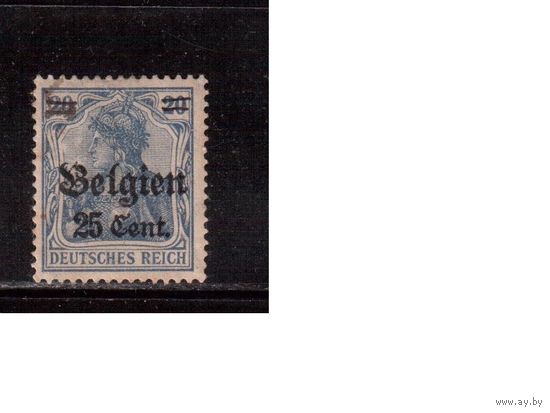 Германия(Оккупация Бельгии)-1916,(Мих.18) гаш.   , 1-я мировая война, Оккупация Бельгии