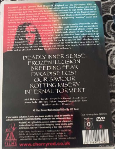 Paradise Lost - Live Death (DVD-V, PAL)