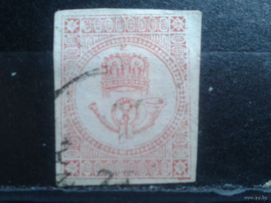 Венгрия 1872 Газетная марка без перф.