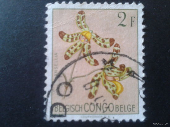 Конго 1952 колония Бельгии цветы