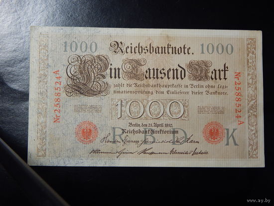 Германия 1000 марок 1910г