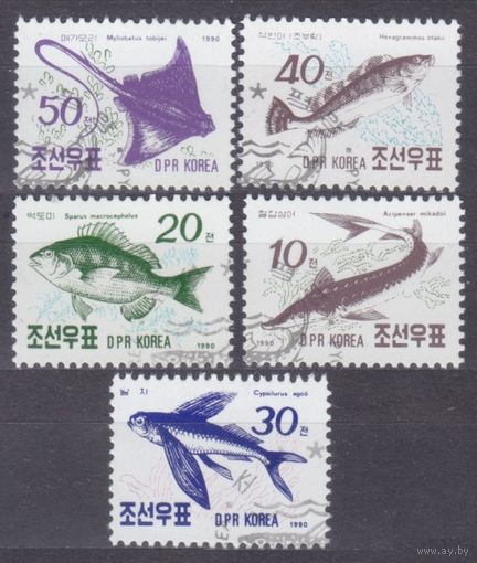 1990 Северная Корея 3154-3159 used Морская фауна