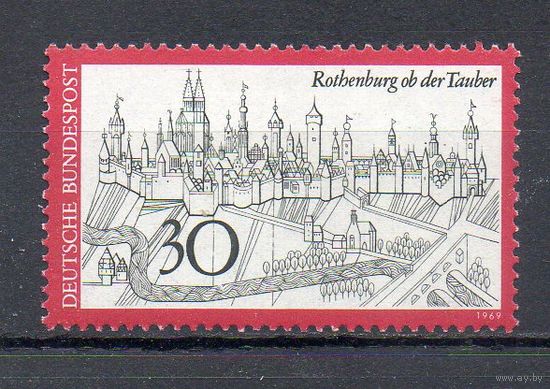 Туризм: Ротенбург-на-Таубере ФРГ 1969 год серия из 1 марки