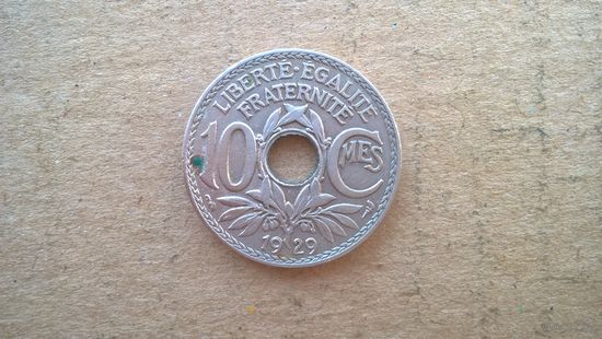 Франция 10 сантимов, 1929г. (D-20)