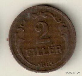 Венгрия 2 филлер 1930