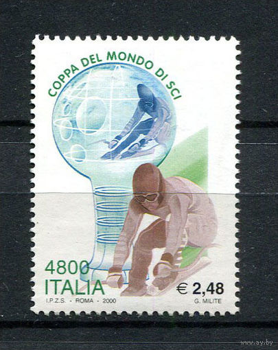 Италия - 2000 - Чемпионат мира по лыжным видам спорта - [Mi. 2677] - полная серия - 1 марка. MNH.