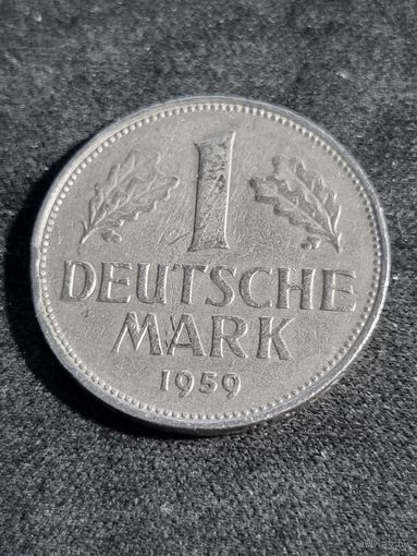 Германия (ФРГ) 1 марка 1959 F