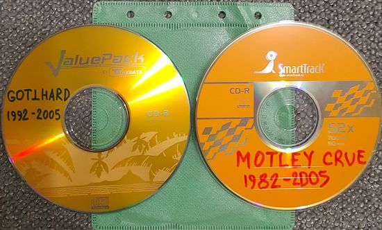 CD MP3 GOTTHARD, MOTLEY CRUE - 2 CD.