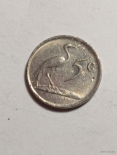 ЮАР 5 центов 1985 года .