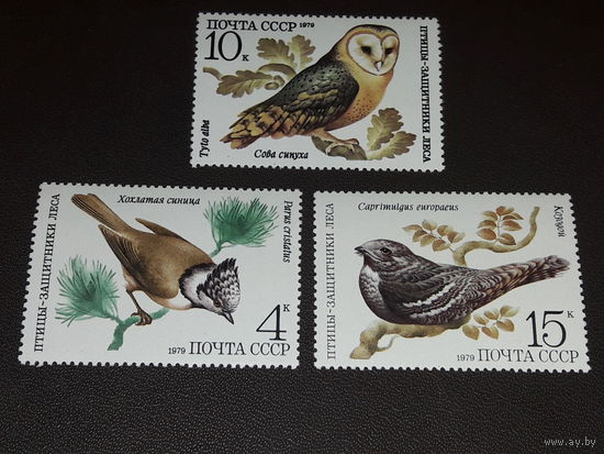 СССР 1979 Фауна. Птицы. 3 чистые марки