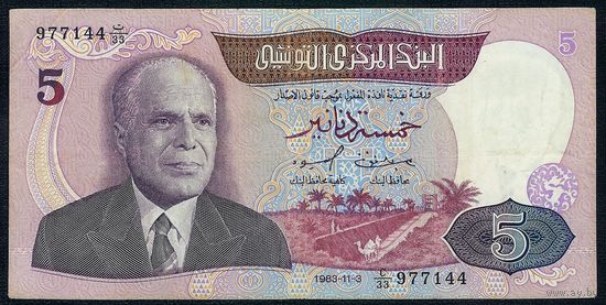 Тунис, 5 динар 1983 год.