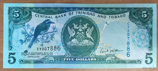 5 долларов 2006 года - Тринидад и Тобаго - UNC