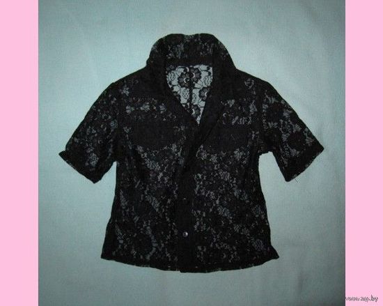 Гипюровая блузка/рубашка на девочку, р.104-110
