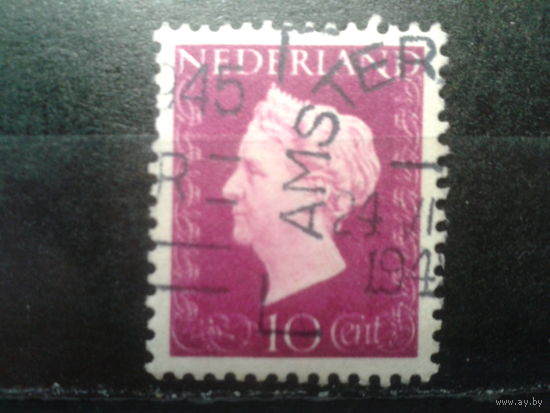 Нидерланды 1947 Королева Вильгельмина  10с