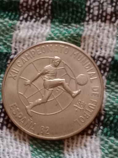 Куба 1 песо1981 футбол