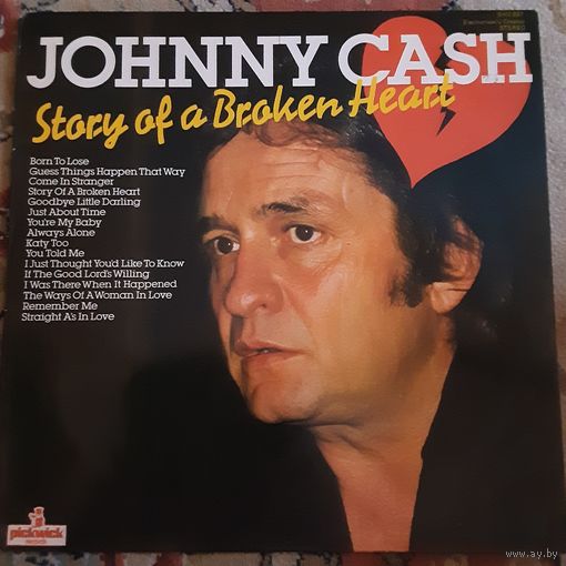 JOHNNY CASH - 1971 - STORY OF A BROKEN HEART (UK) LP