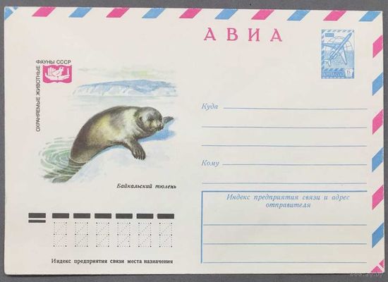 ХМК СССР 1978г Авиа, Байкальский тюлень