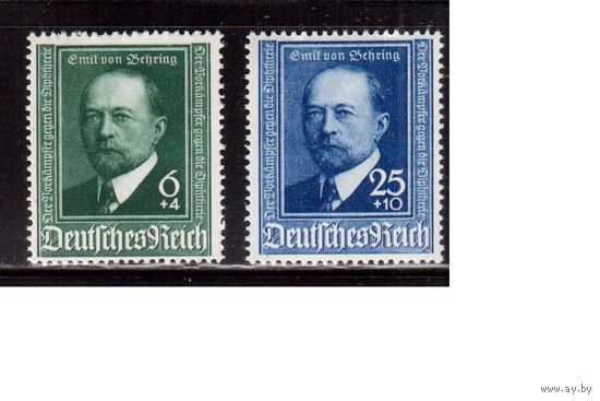 Германия-1940,(Мих.760-761)  **, Личности, Нобелевский лауреат