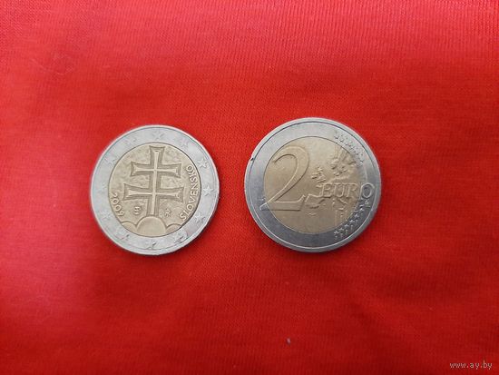 2 евро 2009 год Словакия