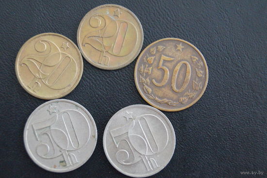 Лот монет Чехословакии