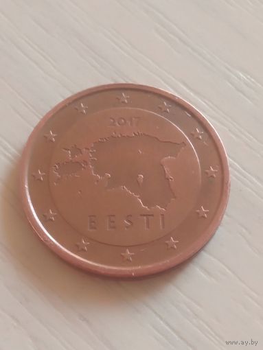 Эстония 2 евроцента 2017г.