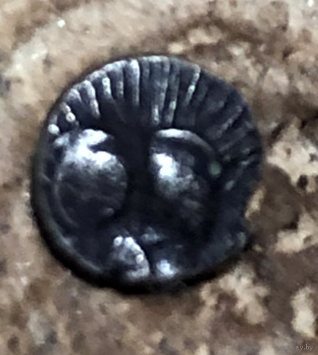 Пантикапей. 470 - 460 год до н.э. Серебро Диобол, 0,13 гр.5,5 мм